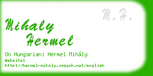 mihaly hermel business card