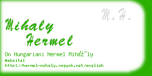 mihaly hermel business card